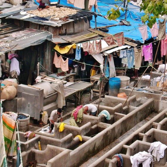 Mumbajský slum Dharavi patří mezi největší na světě