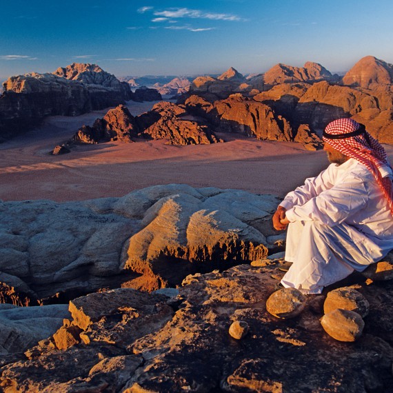 Na poušti Wadi Rum dodnes žijí Beduíni