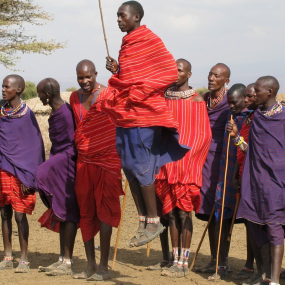 Tradiční masajský tanec 