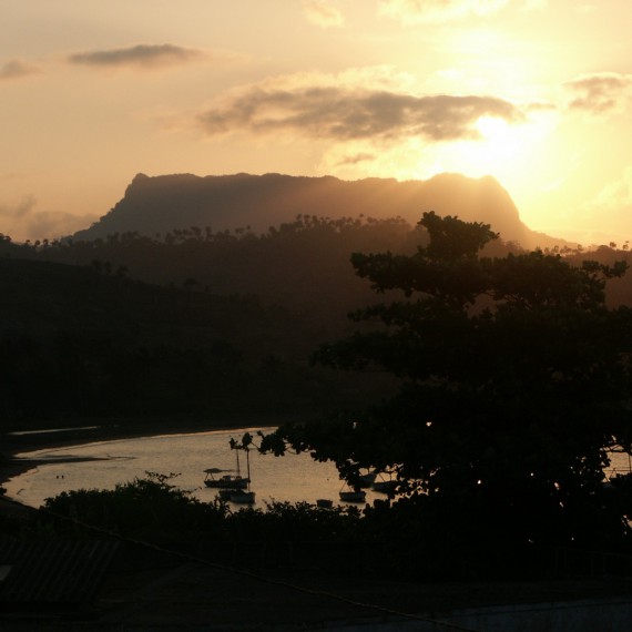 Západ slunce nad Baracoa 