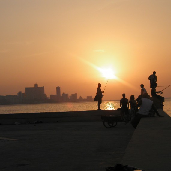 Západ slunce na Melaconu