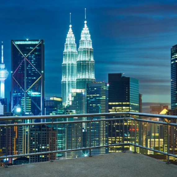 Noční atomosféra Kuala Lumpur