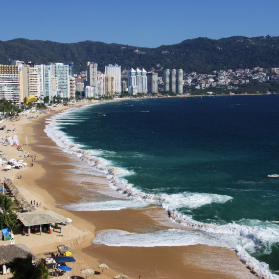 Pláž v slavném Acapulcu 