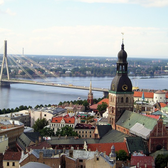 Krásné výhledy na Rigu