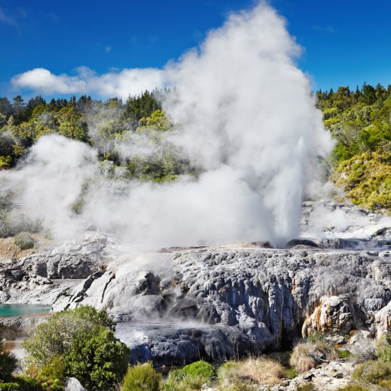Nový Zéland je známý termálními oblastmi