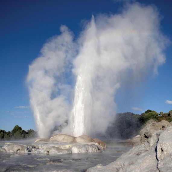 Rotorua je oblast známa výskytem termálních pramenů
