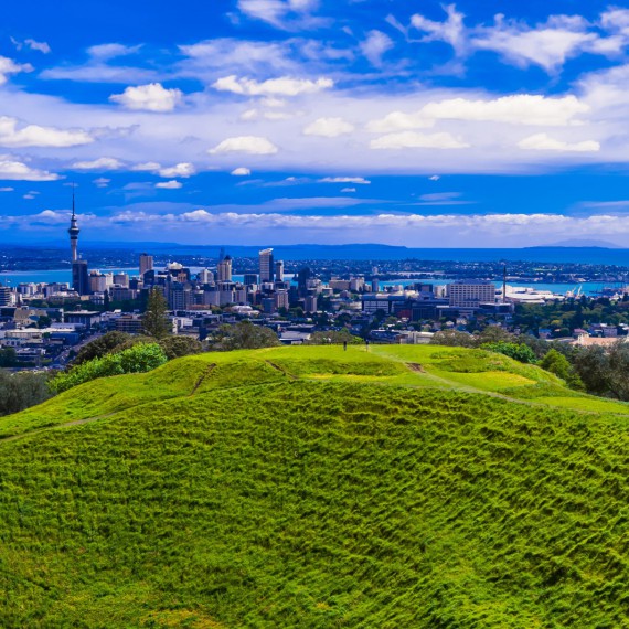 Vyhlídka na Auckland z Eden Hill