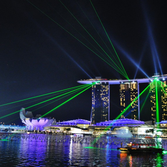 Singapur září světly každou noc