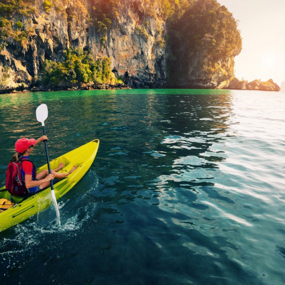 Kajakování na Krabi.