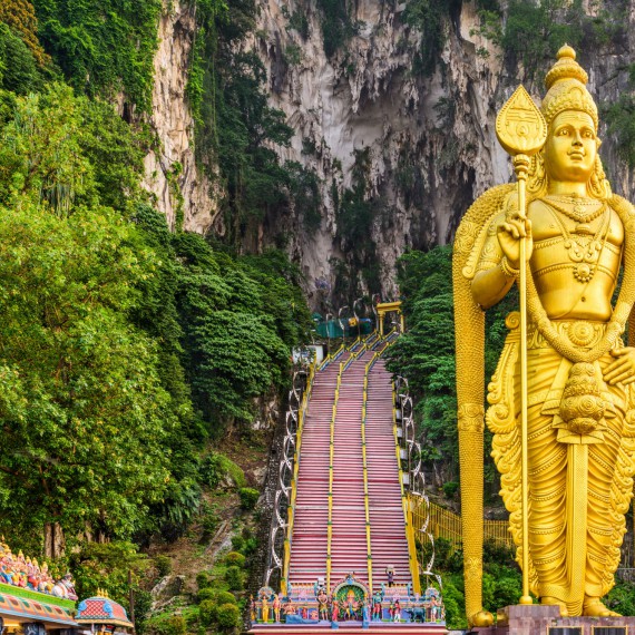Hinduistická jeskyně Batu v Malajsii