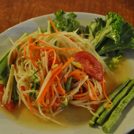 Čerstvý papaya salát 