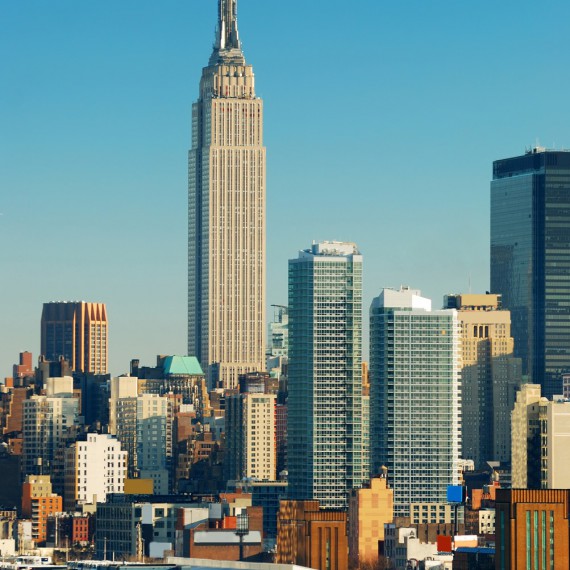 Ikona města a kdysi nejvyšší budova světa - mrakodrap Empire State Building 