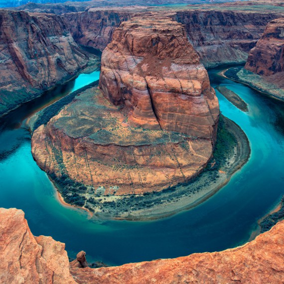 Velkolepý pohled na Horseshoe bend
