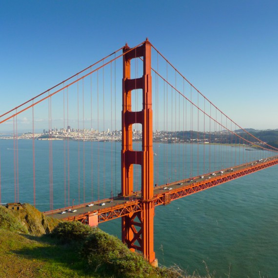 Těšit se můžete na slavný Golden Gate Bridge