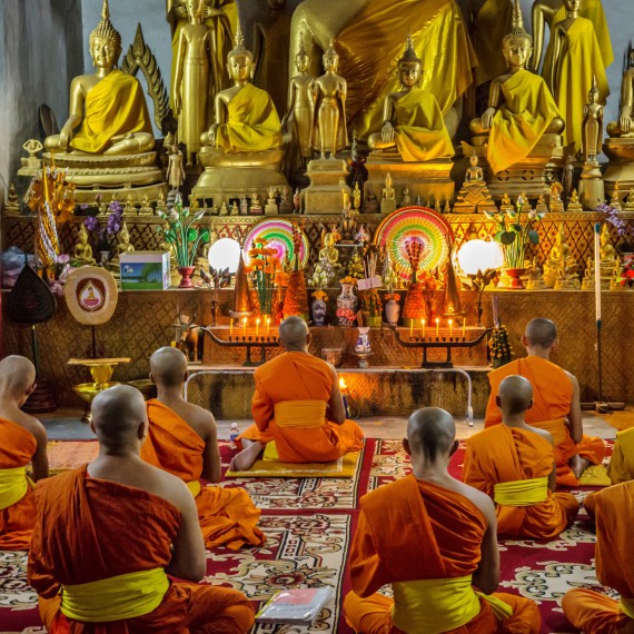 V budhistickém chrámu 