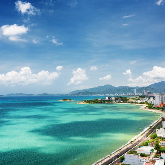 Výhled na letovisko Nha Trang