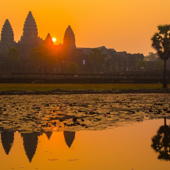 Angkor Wat je největší náboženská stavba