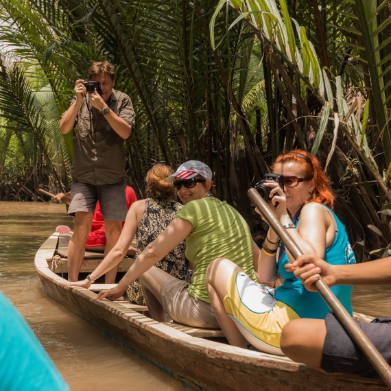 Projížďka po deltě Mekongu