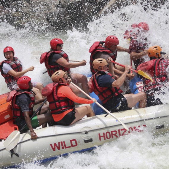 Rafting na řece Zambezi 