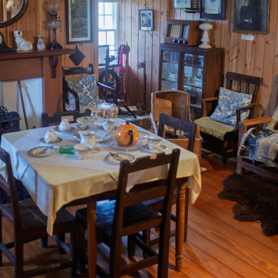 Tradiční obydlí na ostrově Yell.