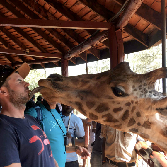 Žirafy si Vás doslova zamilují