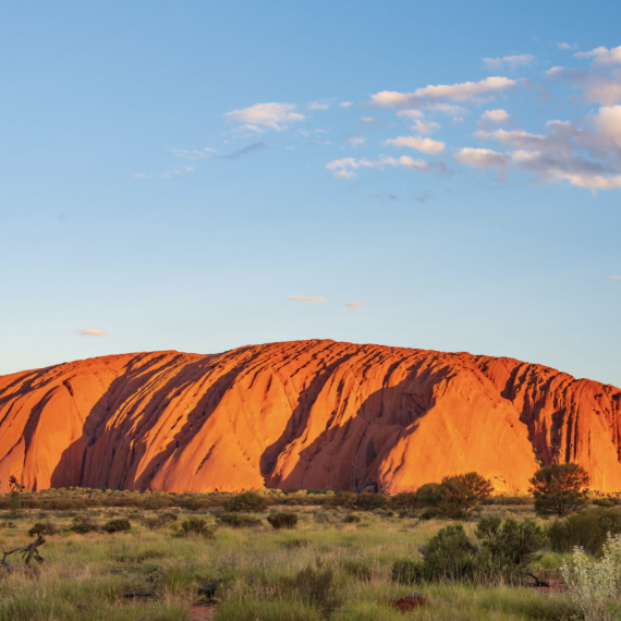 Uluru při západu slunce 