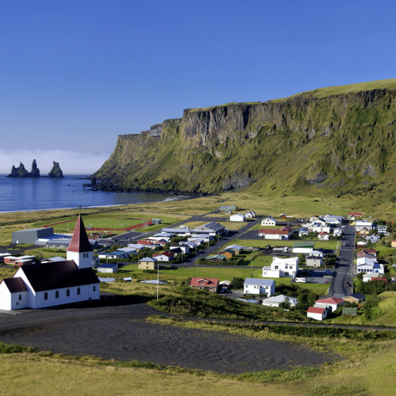 Vesnička Vík, nejjižnější vesnice na Islandu 
