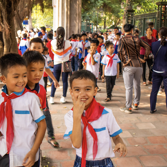 Návštěva místní školy 