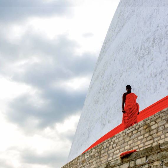 Budhistický mnich na Srí Lance 