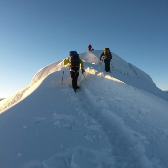 Náročný výstup pod dohledem zkušeného průvodce 