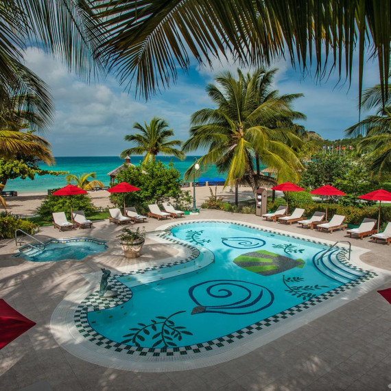 Luxusní hotel Sandals Grande St.Lucian, který si můžete objednat v našich doplňkových službách.