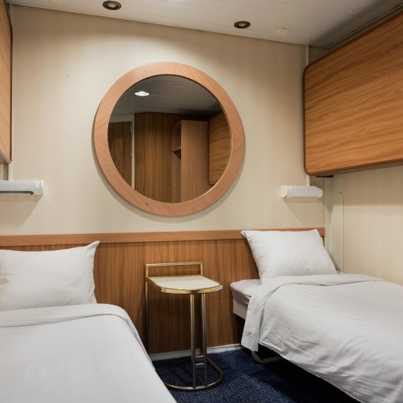 Užijete si ubytování v kajutách na cestě do Helsinek