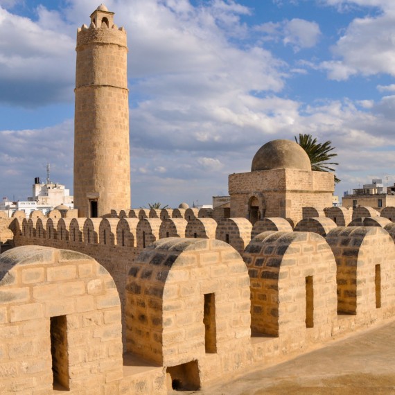 Sousse - Ribat se svojí kamennou věží 
