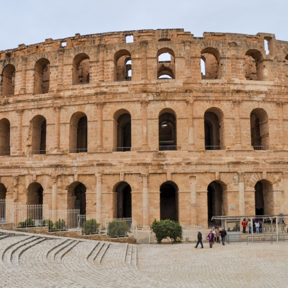 El Jem - slavné římské koloseum 