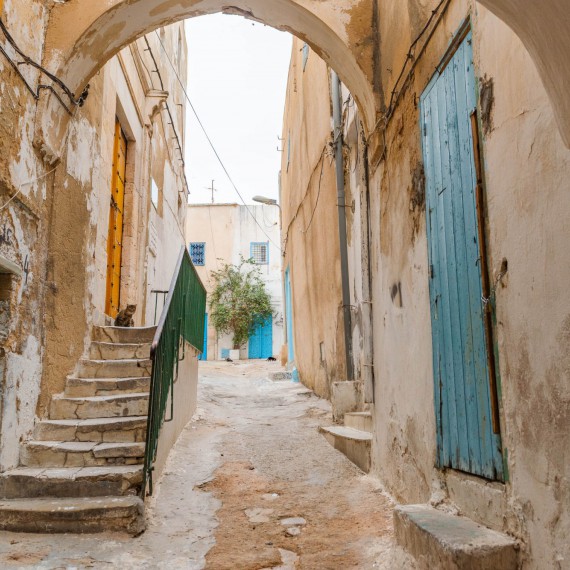 Ulice v Tunisku. 