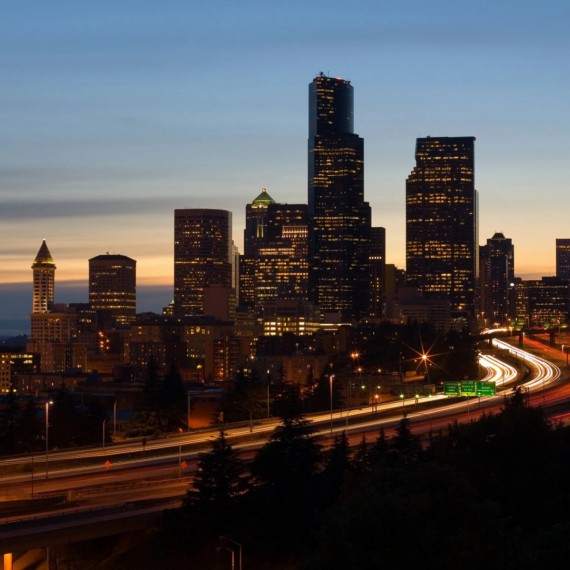 Populární město Seattle 