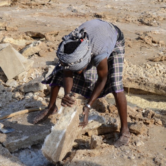 Danakil je známý i pro své obrovské zásoby soli