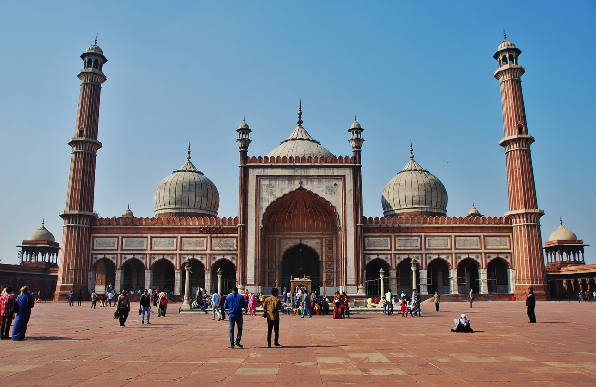 Uvidíme největší a nejkrásnější mešitu celé země - Jama Masjid