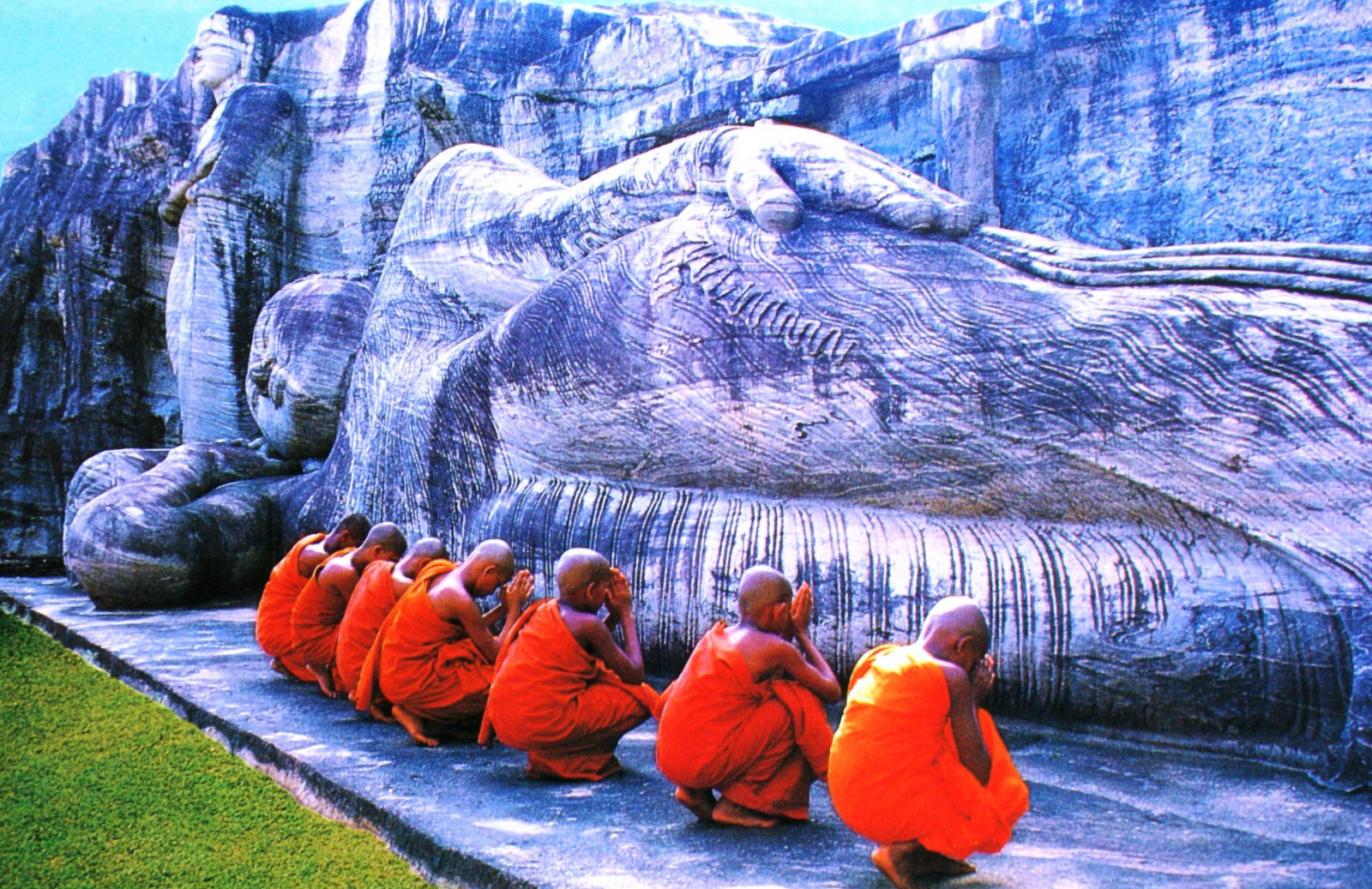 Buddhističtí mniši na Srí Lance 