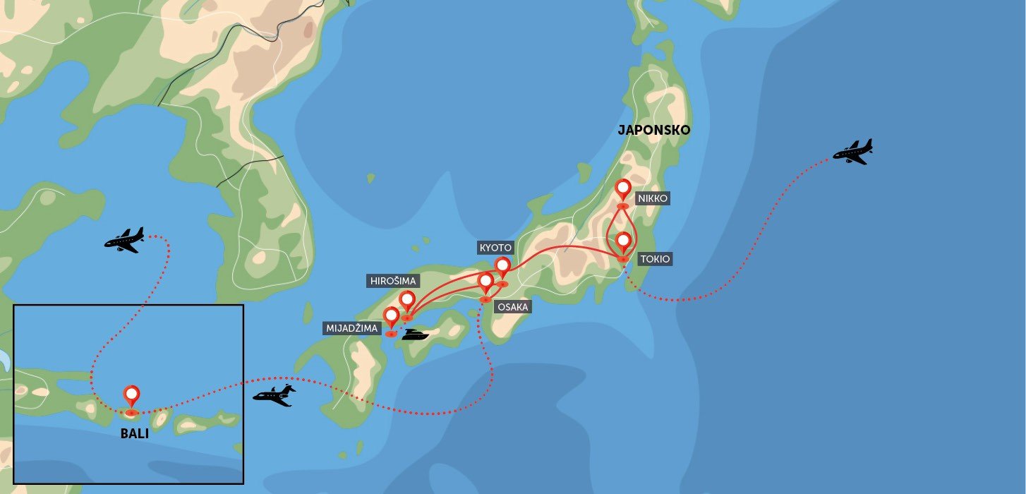 Japonsko a relax na Bali