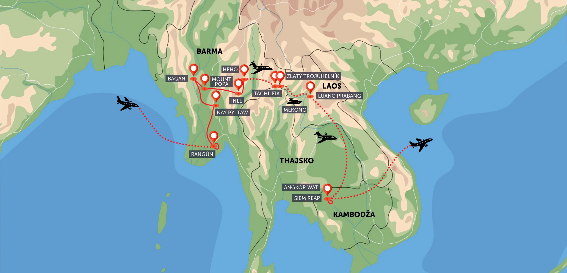 Nejkrásnější památky světa - Angkor Wat, Bagan, Luang Prabang