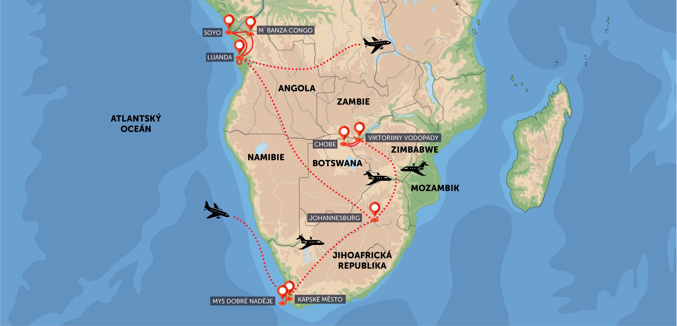 3x nej Afriky, Kongo a Angola