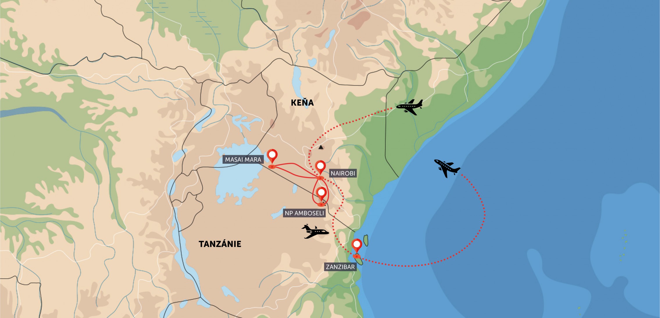 Keňa, Zanzibar 13 dní