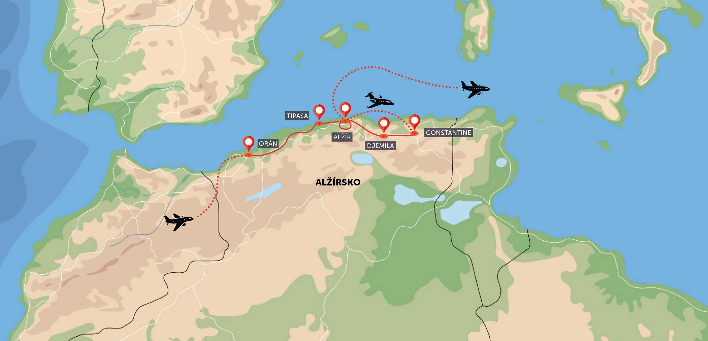 Alžírsko – největší zemí Afriky