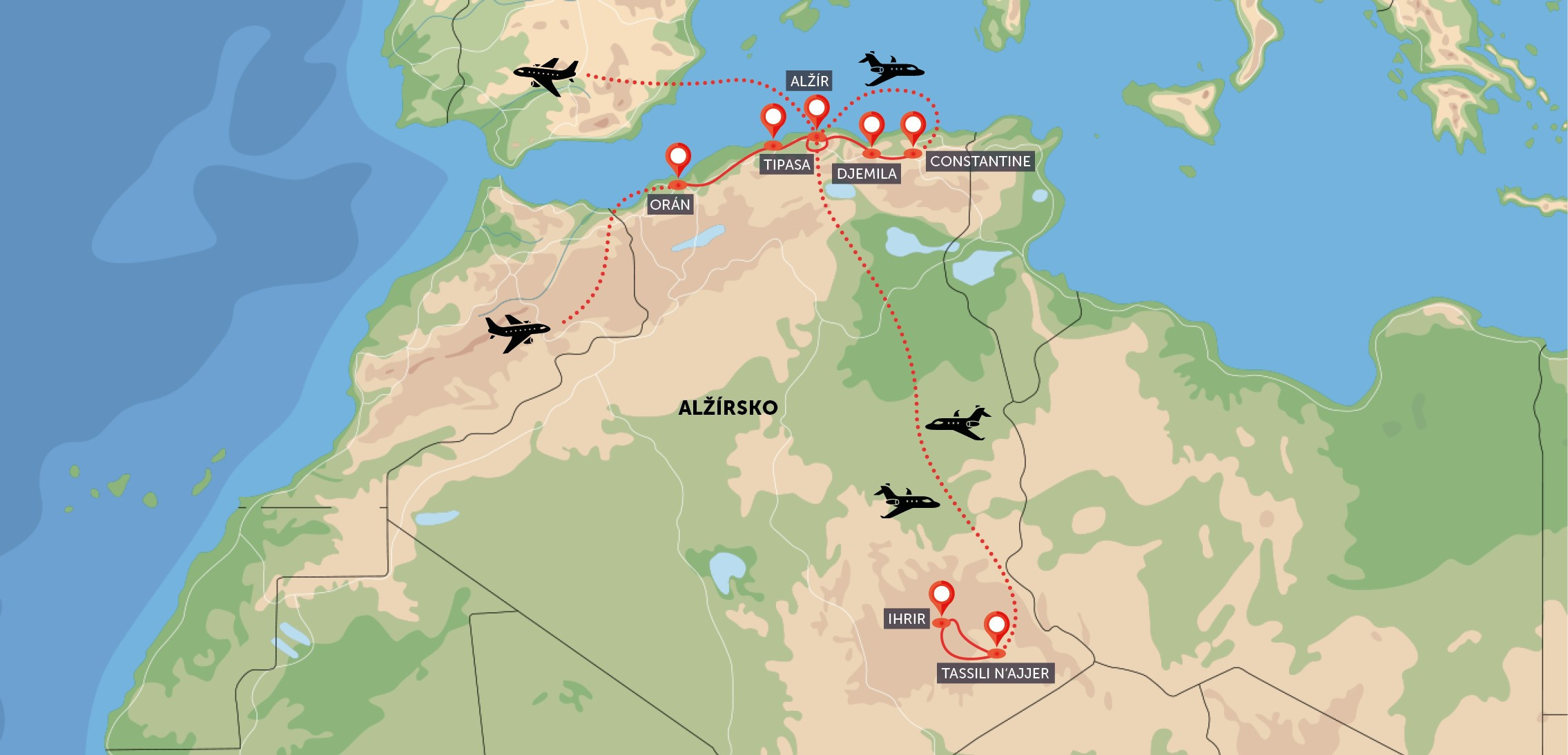 Alžírsko a Sahara – velký okruh