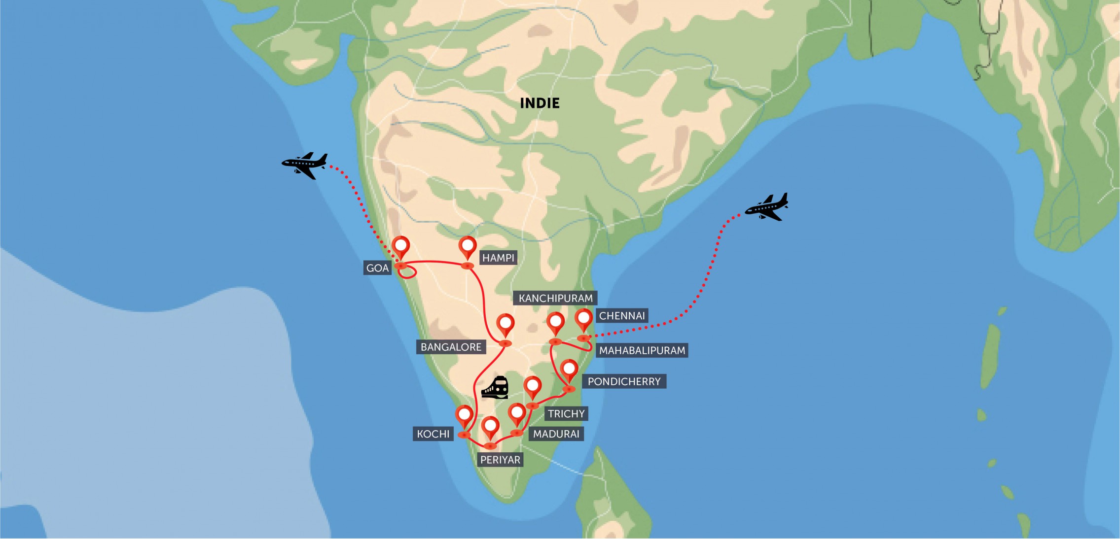 Jižní Indie a relax v Goa