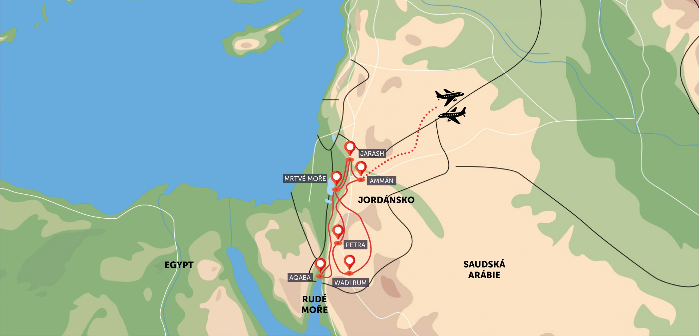 Jordánsko – velký okruh