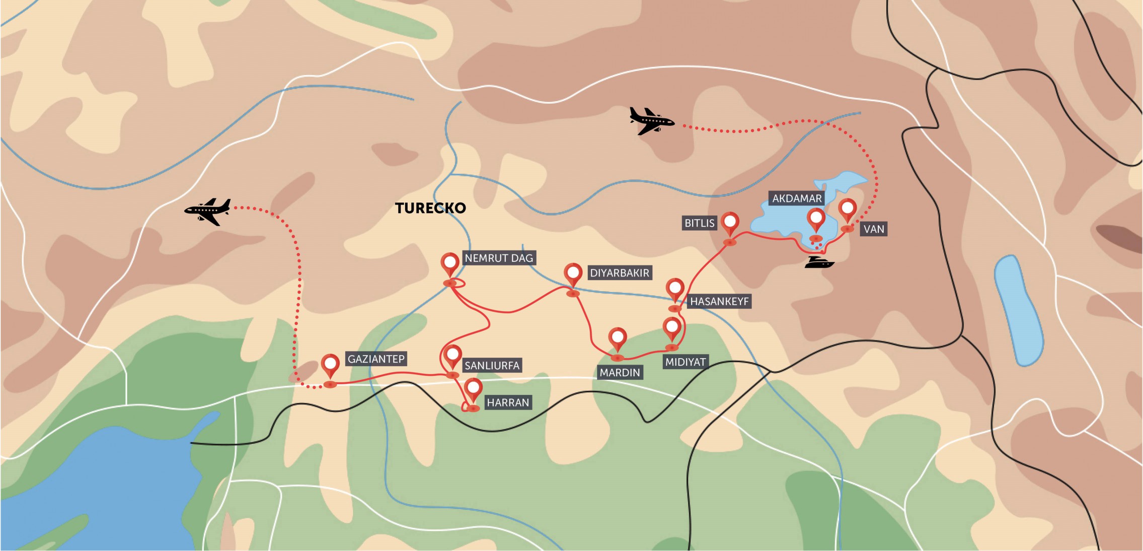 Kurdistán - východní Turecko