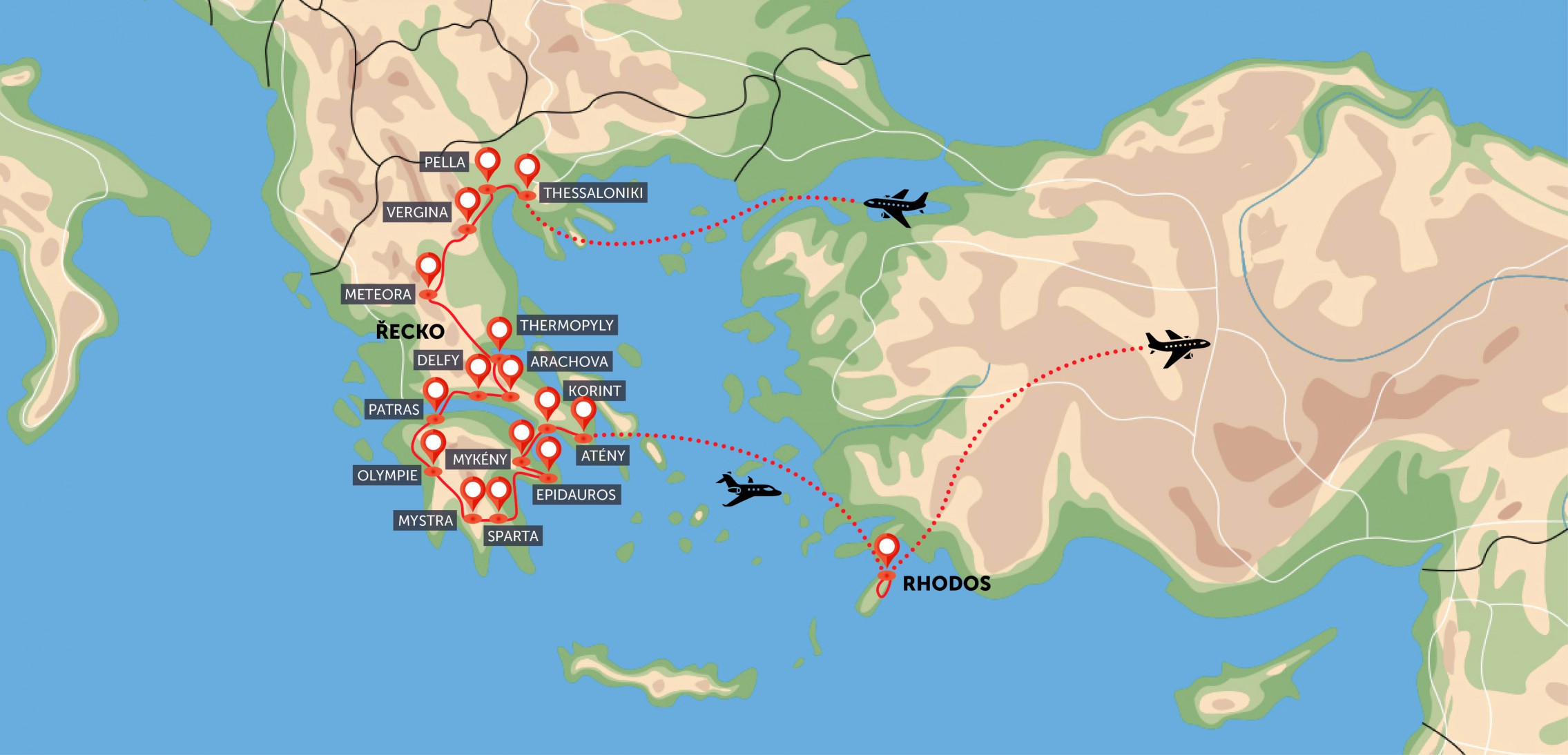 Antické Řecko a Rhodos all inclusive