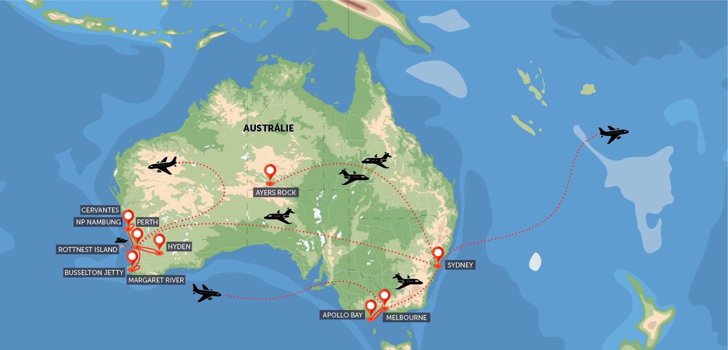 Austrálie - z východu na západ